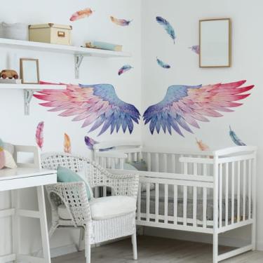 Imagem de Adesivos de parede fofos - Adesivo decorativo de destacar e colar (asas de anjo)