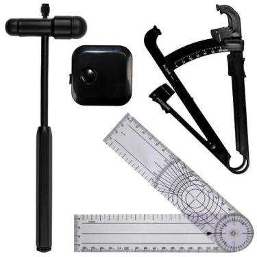 Imagem de Kit Avaliação Fisica Goniometro Martelo Buck Trena Imc - LOVE SAUDE, P