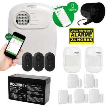 Imagem de Kit Alarme Intelbras Com 5 Xas + 2 Ivp 2000 Sem Fio