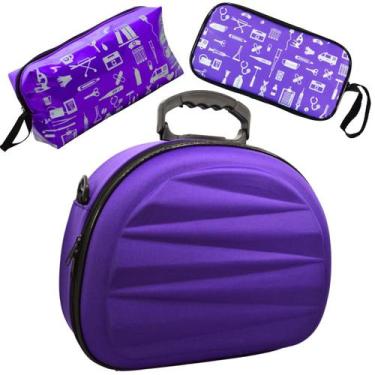 Imagem de Kit Maleta Médica Bolsinha Case Capinha Aparelho Pressão Estetoscópio 