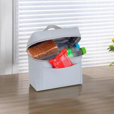 Imagem de Bolsa Térmica 5L – Mantém Lanches e Marmitas Quentes ou Frias, Compacta, Portátil e com Alça Reforçada