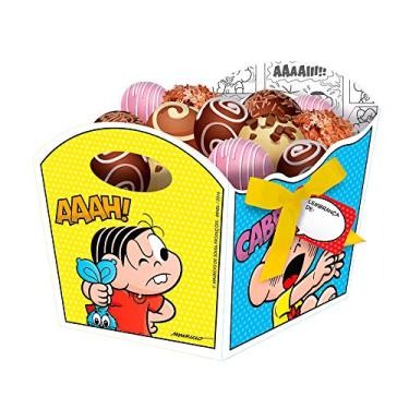 Imagem de Cachepot Médio Turma da Monica Festcolor Vermelho/Amarelo