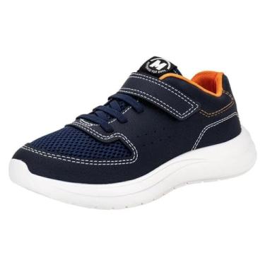Imagem de Tênis Infantil Casual Calce Fácil Molekinho 2850.310 - Marinho (Azul, BR, Criança de 9 a 12 anos, Numérico, 27)