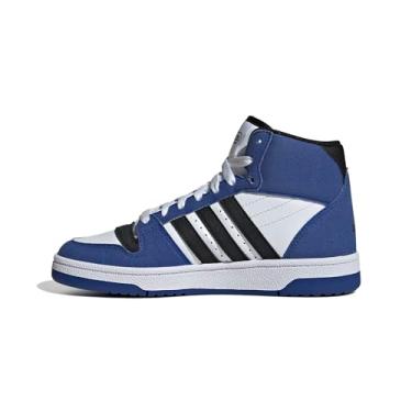 Imagem de adidas Tênis infantil unissex Break Start Mid Top, Team Royal Blue/Black/White, 17