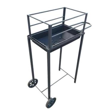 Imagem de Churrasqueira De Ferro Fundido Paraíso com Rodinha - Paraiso Fabrica d