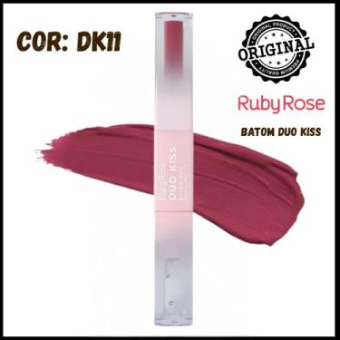 Imagem de Batom Duo Kiss LipsTick Ruby Rose HBL6203, DK11