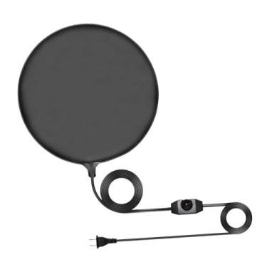 Imagem de Bothyi Almofada de aquecimento redonda de 30 cm com controle de temperatura e tiras de temperatura para aquecer massas, cerveja artesanal, vinho e outros