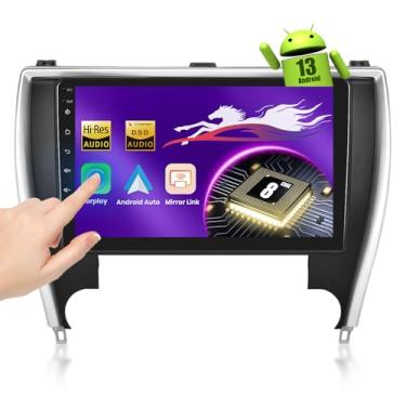 Imagem de Upriding Rádio Android 15 【Qualcomm 8 Core 4+64G】 para Toyota Camry 2015 2016 2017, tela sensível ao toque, estéreo automotivo de 25 cm, com carplay sem fio, Android Auto, GPS/6G WiFi/DSP/Bluetooth