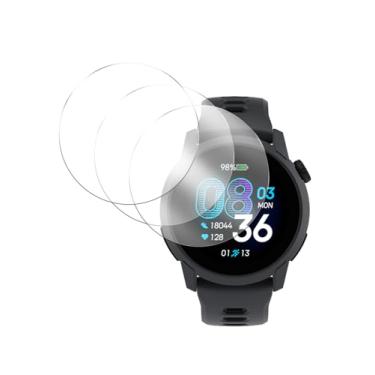 Imagem de FJIASTB Pacote com 3 protetores de tela para Smart Watch COROS PACE 4, película de vidro temperado 9H, antiarranhões, impressões digitais, alta sensibilidade