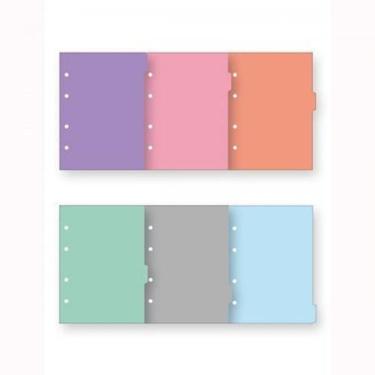 Imagem de Divisorias Caderno Colegial Com 6 Cores Foroni