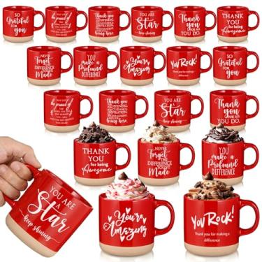Imagem de FillTouch 20 peças canecas de agradecimento de Natal a granel 355 ml canecas de café de cerâmica presentes de agradecimento para colegas de trabalho Presentes de agradecimento para equipe de