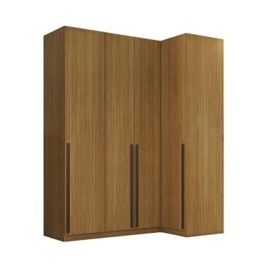 Imagem de Guarda-Roupa Modulado Altezza 4 Portas 3 Gavetas Freijó