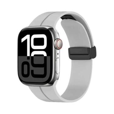 Imagem de Pulseira Magnética De Silicone Para Apple Watch De 46mm 45mm 44mm 49mm