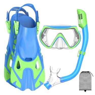 Imagem de Equipo de snorkel para niños Forshine con máscara, aletas y snorkel se