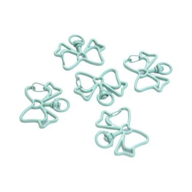 Imagem de Ganchos De Metal Em Forma De Laço 33x39mm, 5 Peças, Para Chaveiro DIY,