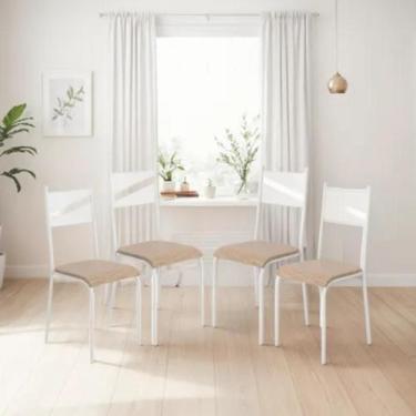 Imagem de Kit 4 Cadeiras de Jantar Varanda Cozinha Sala de Estar Epoxi 543.new -