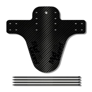 Imagem de Para-lama dianteiro/traseiro em fibra de carbono resistente ao desgaste para ciclismo de montanha, bicicletas de pinhão e fixo, equipamento de proteção amarelo.(Style C)