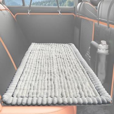 Imagem de Tapete de cama de cachorro para extensor de banco traseiro de carro, tapete antiderrapante para protetor de assento traseiro de carro, capa de sofá de cachorro peludo, cama lavável para cães de viagem