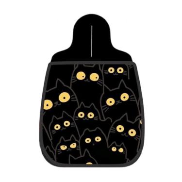 Imagem de Lixeira De Carro Organizador Gatos Pretos Olhos Amarelos