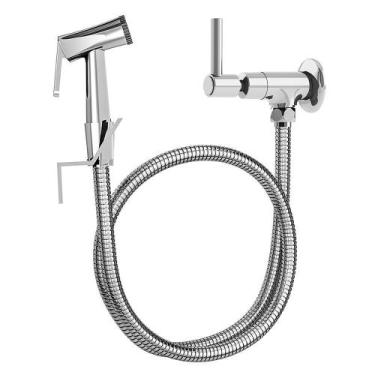 Imagem de Ducha Higiênica 100% Metal 1/4 De Volta C70 Gatilho Metal - REAL, Crom