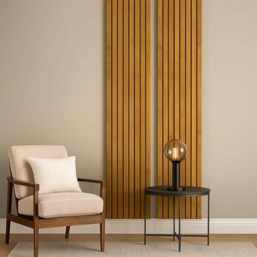 Imagem de Painel Decorativo de Parede Royal 2 Placas Ripadas em MDF Nature