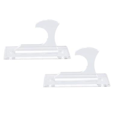 Imagem de Asixxsix Suporte de Parede para Gancho de Espada, Cabide de Exibição de Suporte de Espada de Acrílico Com Estrutura Robusta para Katana Wakizashi Tanto Rapier Sabre de Luz Lâmina de Cosplay (Transparente)
