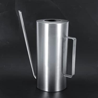 Imagem de AUNMAS Regador de Bico Longo de Aço Inoxidável, Alça Ergonômica, Capacidade de 1,5L para Cuidados Com Plantas Internas e Externas