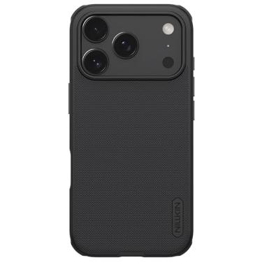 Imagem de Capa Anti Impacto Nillkin Frosted Pro compativel com a linha iPhone 17, Proteção em Policarbonato e TPU, Textura Aderente (preto, iPhone 17 Pro Max)
