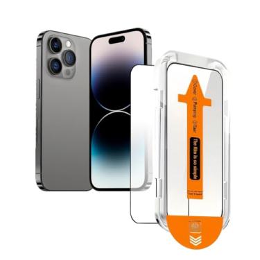 Imagem de 1 pacote com protetor de tela de vidro fosco para iPhone 16 Pro Max, [alinhamento automático, remoção automática de poeira], antirreflexo e anti-impressões digitais, antirreflexo, sem bolhas, suave