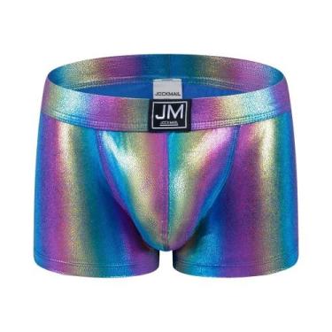 Imagem de Roupa De Banho Masculina Arco-Íris, Calções De Praia Tipo Boxer, Roupa