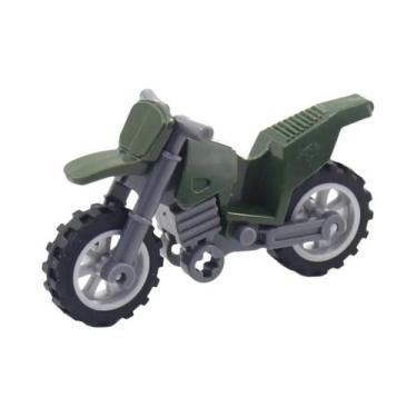 Imagem de Blocos De Montar Educacionais De Motocicleta Militar Para Crianças, Mo