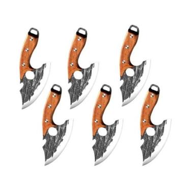 Imagem de Conjunto De Facas De Cozinha Em Aço Inoxidável Forjadas À Mão, Faca De