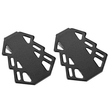Imagem de Cryfokt Pedal Traseiro de Ferro para Bicicleta, Pedal Traseiro Antiferrugem Durável para Entusiastas do Ciclismo, 2 Peças Com Furo de 5mm, Preto