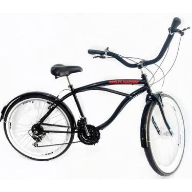 Imagem de Bicicleta Aro 26 Masculina Beach 18v Aero Preto