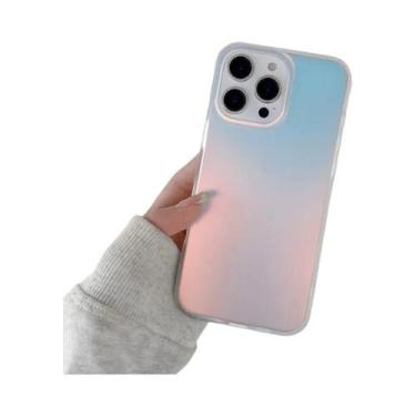 Imagem de Capa De Telefone Magnética Com Gradiente Laser Fosco Para Apple iPhone
