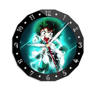 Imagem de Relógio de parede My Heros Academias Midoriya Izuku 15 cm de vidro+plá