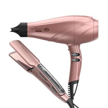 Imagem de Kit Secador Keration 4D e Prancha X-Wide Keration Pro Bivolt - GAMA IT
