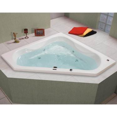 Imagem de Banheira Hidromassagem Astra Quantum Super Luxo 140cmx207cmx55cm - 08 Jatos Acrílico P1 Com Aquecedor 220v