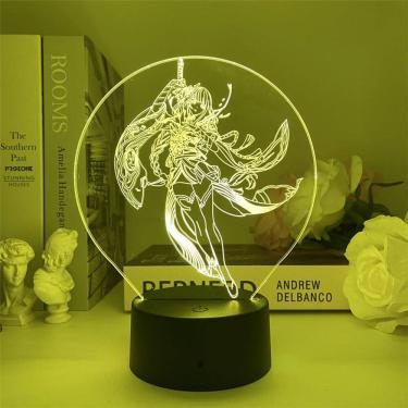 Imagem de Luz noturna LED 3D: Plants vs Zombies, Beelzebuls, mudança de cor