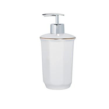 Imagem de CZCZC Dispensador de sabonete, banheiro, cerâmica, xampu, dispensador de sabonete líquido, gel de banho, garrafa de cozinha, loção para casa, bomba portátil, sabonete, espuma, utensílio de sabão de