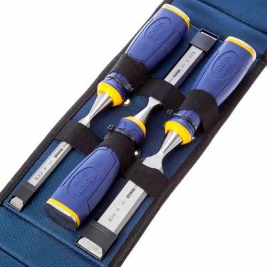 Imagem de Jogo Formão Construção Irwin 3 peças 1/2, 3/4 e 1POL. para Madeira com