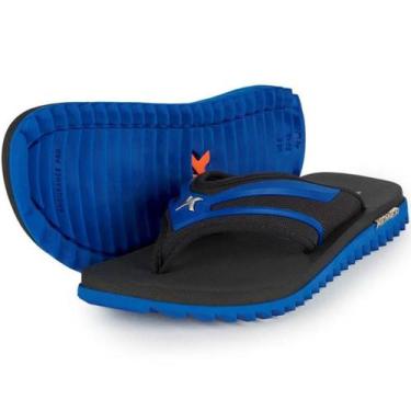 Imagem de Chinelo Kenner Kivah New Force Masculino - Preto e Azul, 39