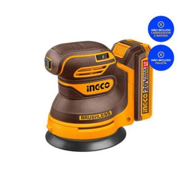 Imagem de Lixadeira Roto-Orbital INGCO 5" Bateria 20V P20S
