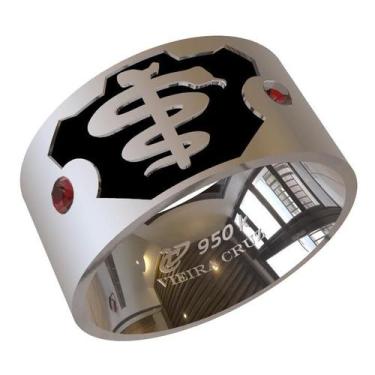 Imagem de Anel de Formatura em Prata de Odontologia - Vieira Cruz Joias