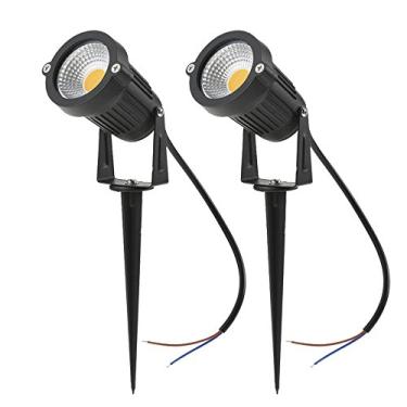 Imagem de 2 Pacotes de Lâmpada Gramado COB LED 5W AC 12V Super Brilhante 500LM Luz Destaque Alta Potência para Decoração Jardim Parede Pátio Caminho