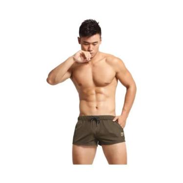 Imagem de Bermuda Masculina De Verão Para Esportes, Secagem Rápida, Rede Em Form