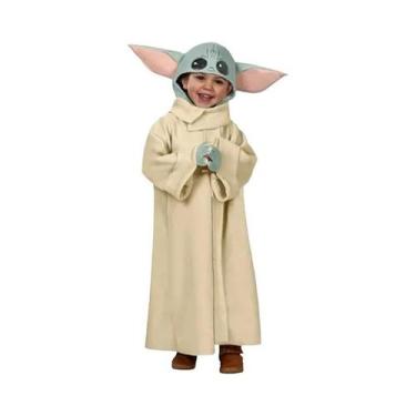 Imagem de Fantasia De Alienígena Yoda Para Crianças, Chapéu, Robe, Capa, Disfarc