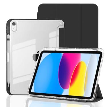 Imagem de Capa inteligente para iPad mini 7 A17 Pro 2024/iPad Mini 6 2021 8,3 polegadas iPad mini 7ª/6ª geração, capa traseira rígida para iPad mini 21.1 cm 7ª geração A2995/A2996/A2993/6ª geração A2567 A2568