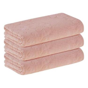 Imagem de Toalha De Rosto Linha Lollipop 48cmx 80cm BUDDEMEYER, Salmão - 1303