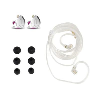 Imagem de Generic Fone de Ouvido Intra-auricular Profissional Com Fio de Lado único, Microfone e 3 Tamanhos de Protetores de Ouvido para Conhecedores de áudio e Indivíduos Ativos (Com microfone)